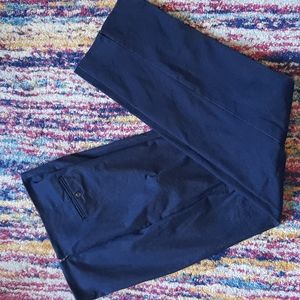 Vintage Flat Front Navy Pants 12